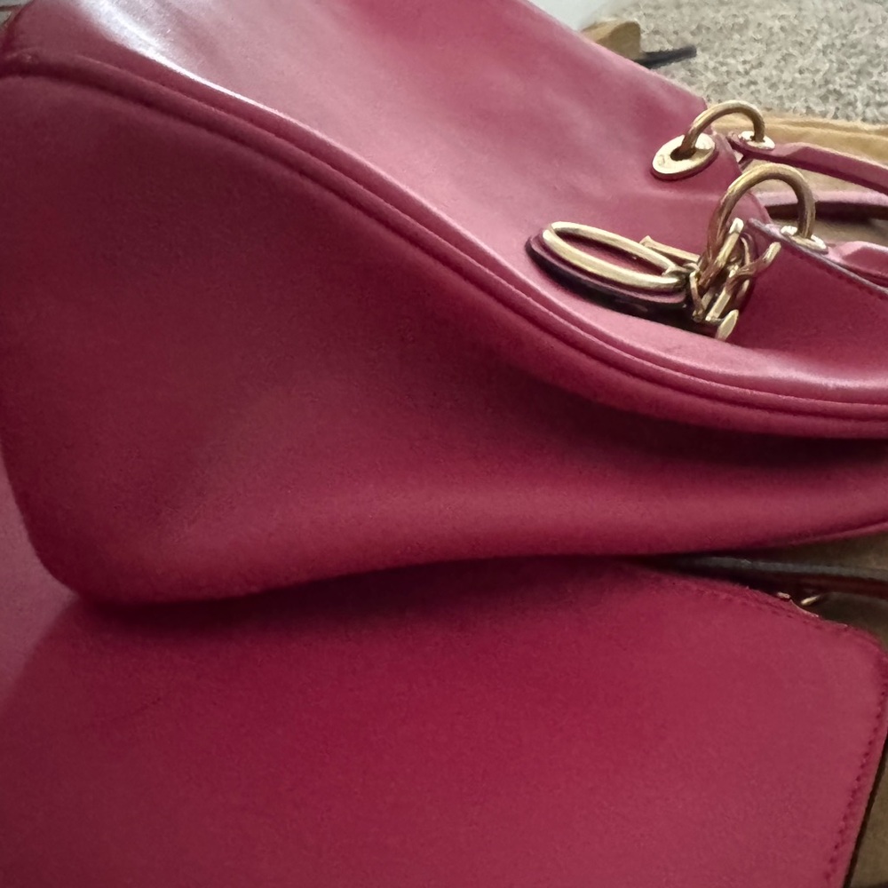 Christian Dior Medium Diorissimo Pink Tote bag w/ Pouch - Picture 6 of 7